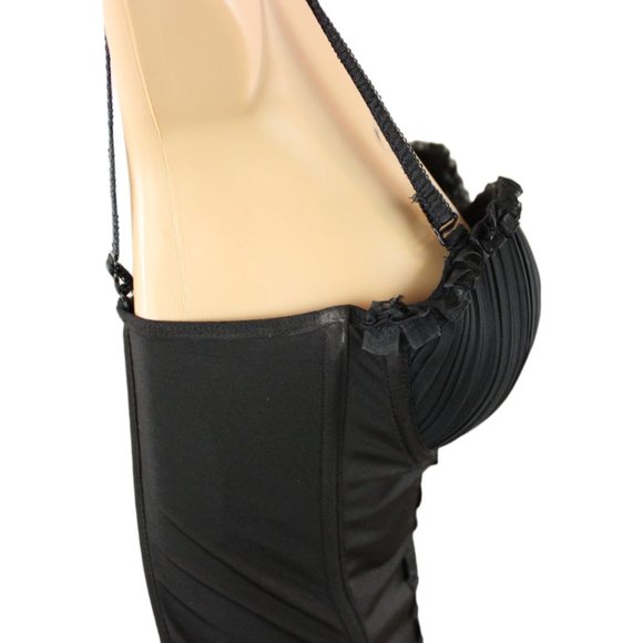 La Vie En Rose Black Lace Corset Bra - Picture 6 of 10